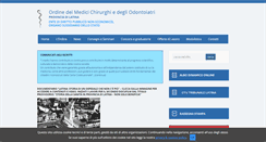 Desktop Screenshot of ordinemedicilatina.it