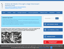 Tablet Screenshot of ordinemedicilatina.it